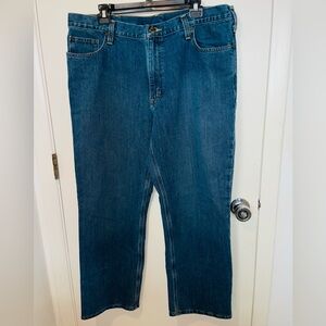 Carhartt Men's Relaxed Fit Straight Leg jeans 38 x 28.5 exc cond work utility